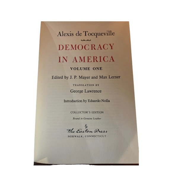 Democracy in America - Alexis de Tocqueville - Picture 5 of 6